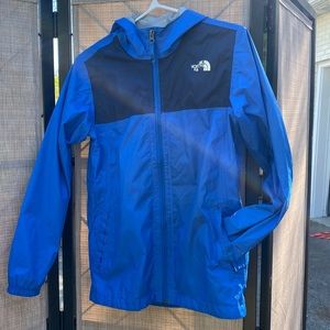 Blue Northface Boys Windbreaker Size 14-16